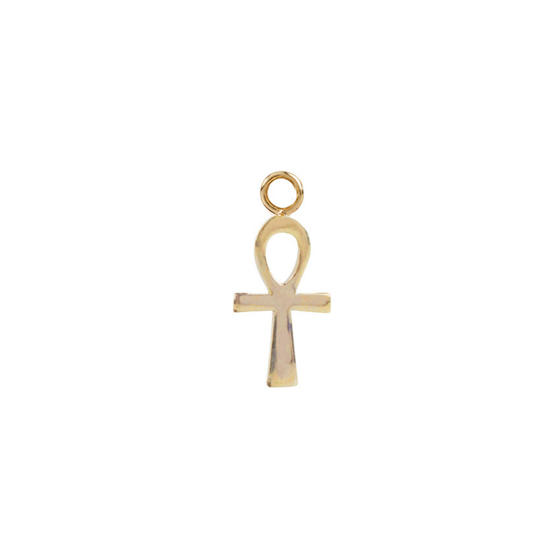 Gold ankh deals earrings